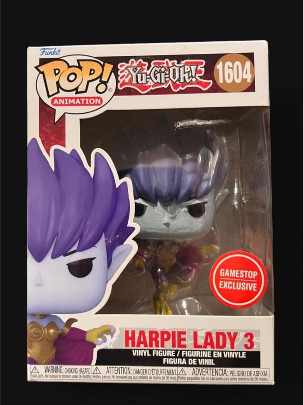 Funko Pop Yu-Gi-Oh! Harpie Lady 3 #1604 GameStop Exclusive - Read Condition